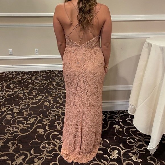 Dusty Rose Colored Dress - great for Prom or Wedding Guest - Picture 2 of 4